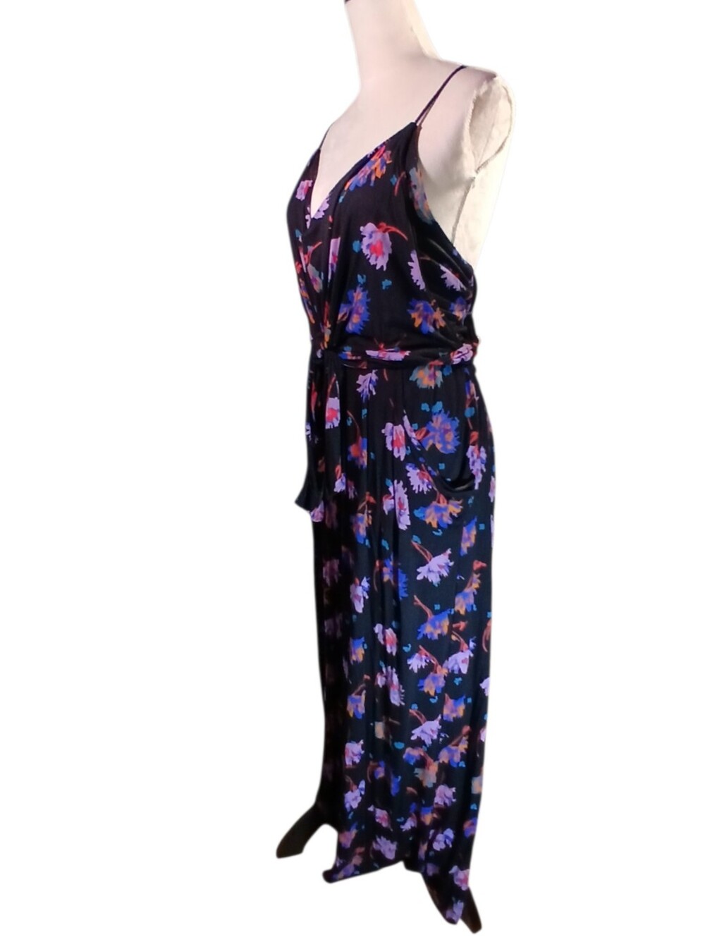 Jumpsuit From Anthropologie Lightweight, Draped, Soft Sz Large - Picture 3 of 8
